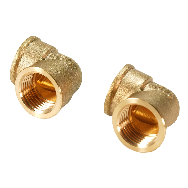 High Quality Lead Free Brass 1" Female Straight Elbow Gas Water Pipe Pex Fitting Brass Screw Fitting