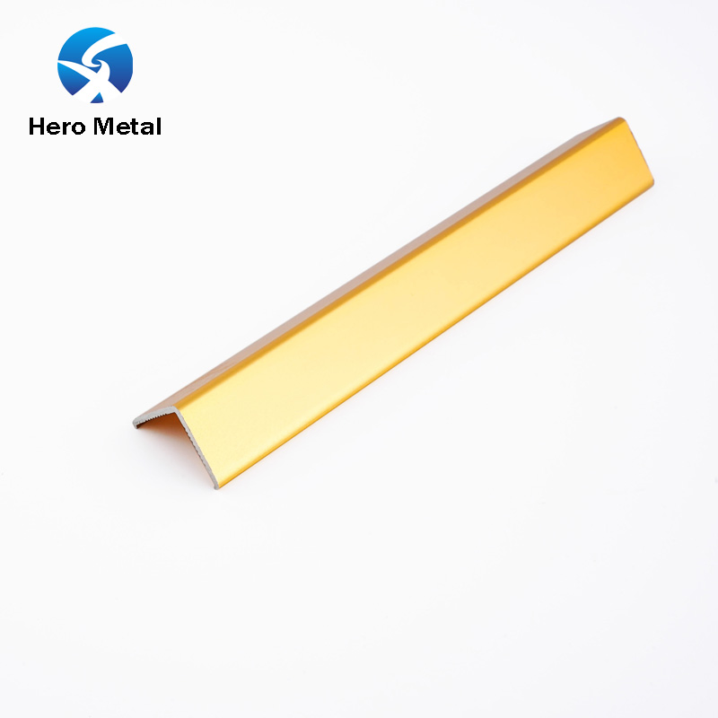 Best Sale Brand 2026 Decor Polished Aluminium Alloy 2.7m Home Ceramic Edging Strips for Marble 40mm Hero Tile L Shape Tile Trim