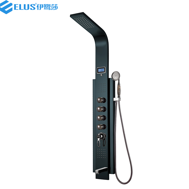 Hot Sale Gold Color Shower Panel /Shower Column with Temperature Display