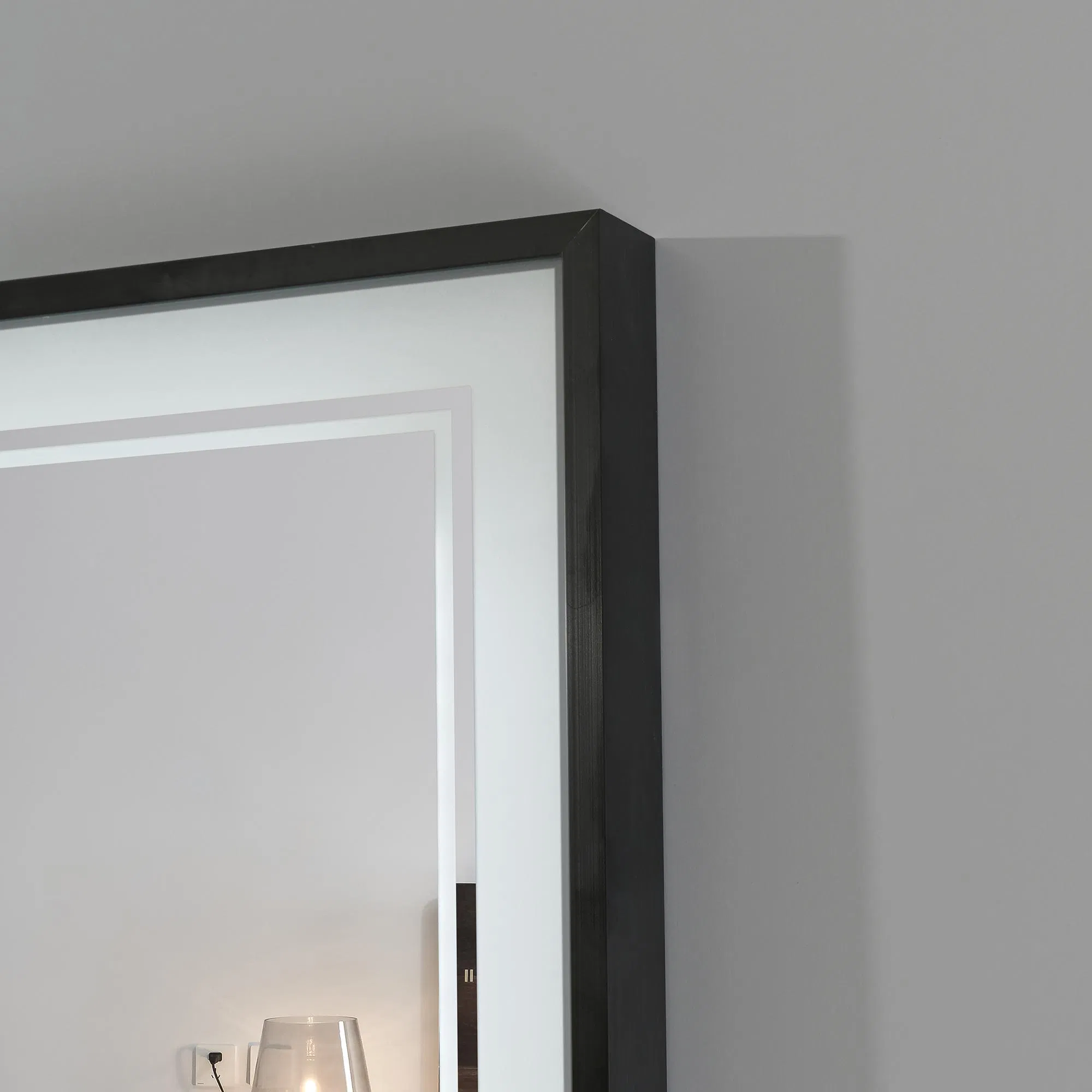 Eye-Friendly Rectangular Low Power Consumption 120X80 Adjustable Brightness LED Mirror for Bathroom