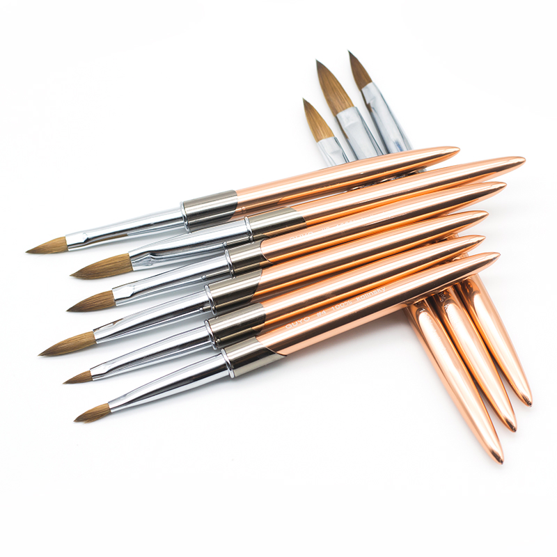 Private Label Animal Hair 100% Kolinsky Nails Acrylic Brush 