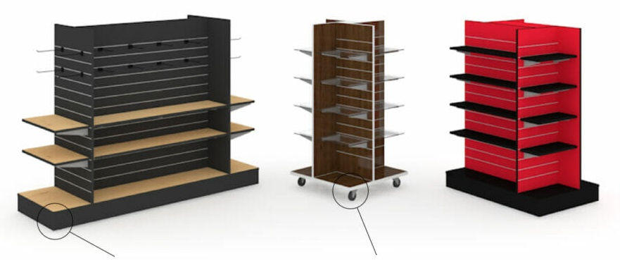 Melamine Slatwall Panel for Retail Display, PVC Aluminum Slatwall Panels, MDF Slatwall Display Board for Hooks and Prong Accessories