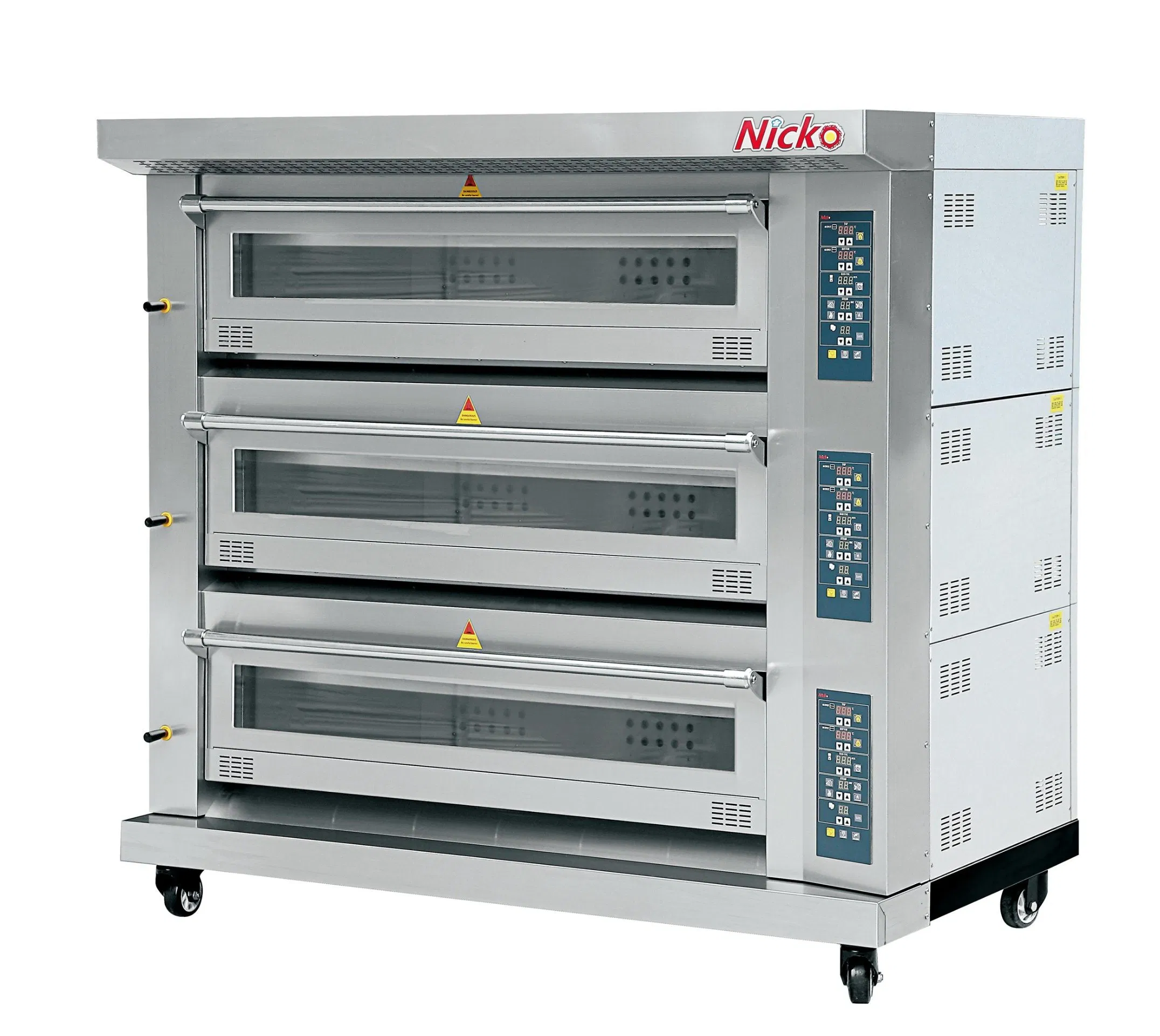 Electric Deck Oven Baking Machines 2 Decks 4 Trays Deck Oven