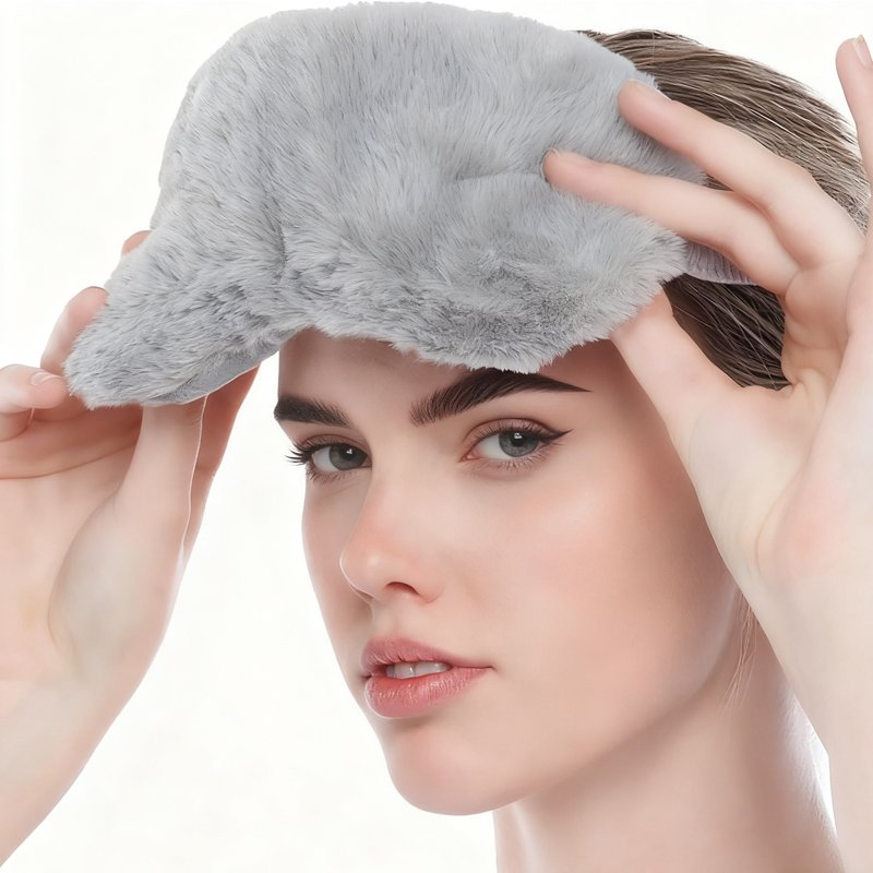 Plush Eye Mask Soft Sleeping Blindfold Eye Cover Comfortable Furry Faux Fur Sleeping Mask