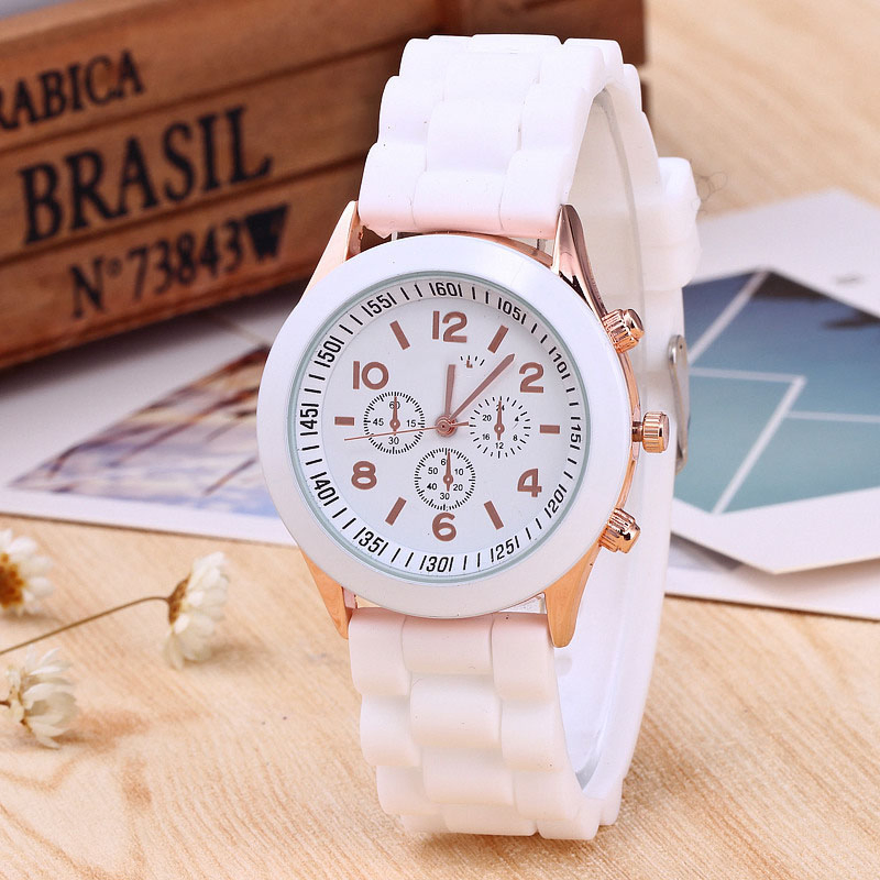 Foreign Trade Cross Border Geneva Women's Fashionable Student Silicone Watches
