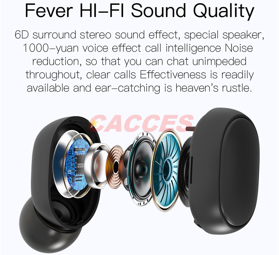 Беспроводные наушники TWS Bluetooth 5.3, IPX4