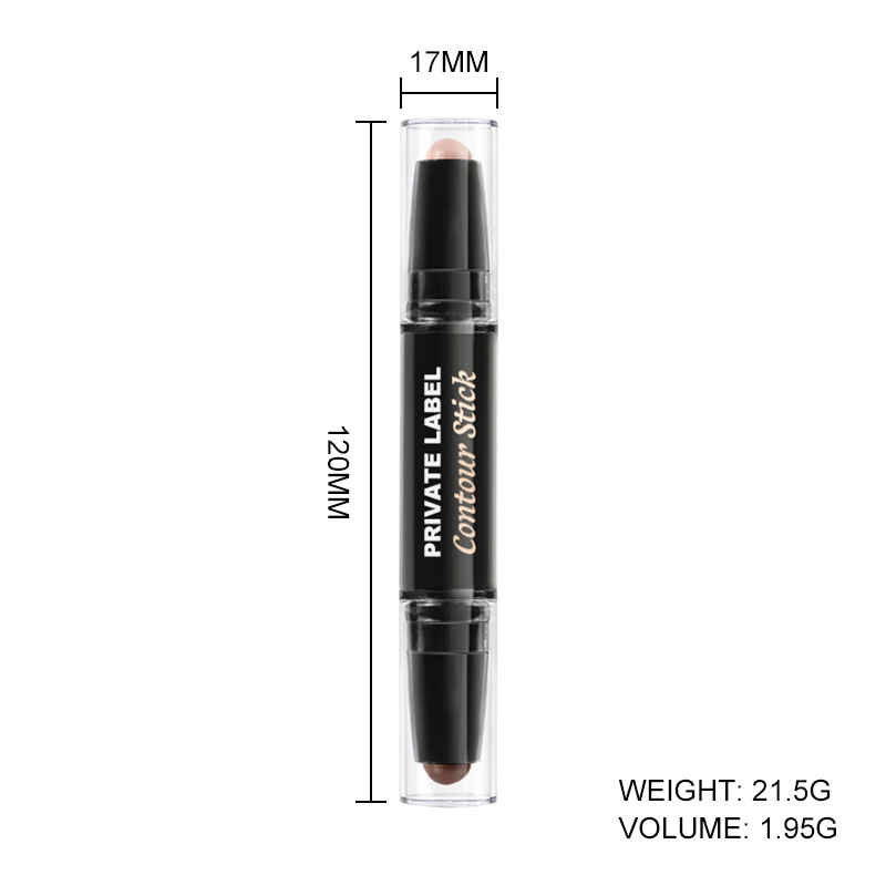 High Quality Organic Makeup Dual-Ended Contour Stick Easy to Use