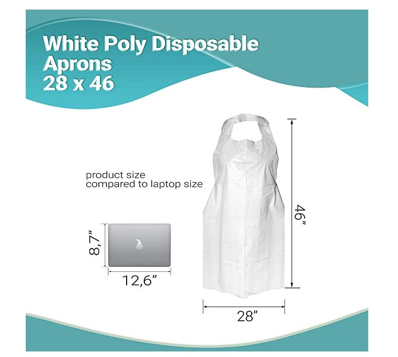 Customized Disposable Plastic PE CPE LDPE HDPE Apron for Medical and Household