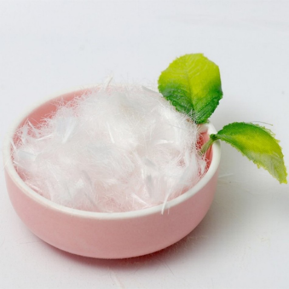 Synthetic Polymer Macrofiber Twisted Hybrid Fiber 54mm White Color