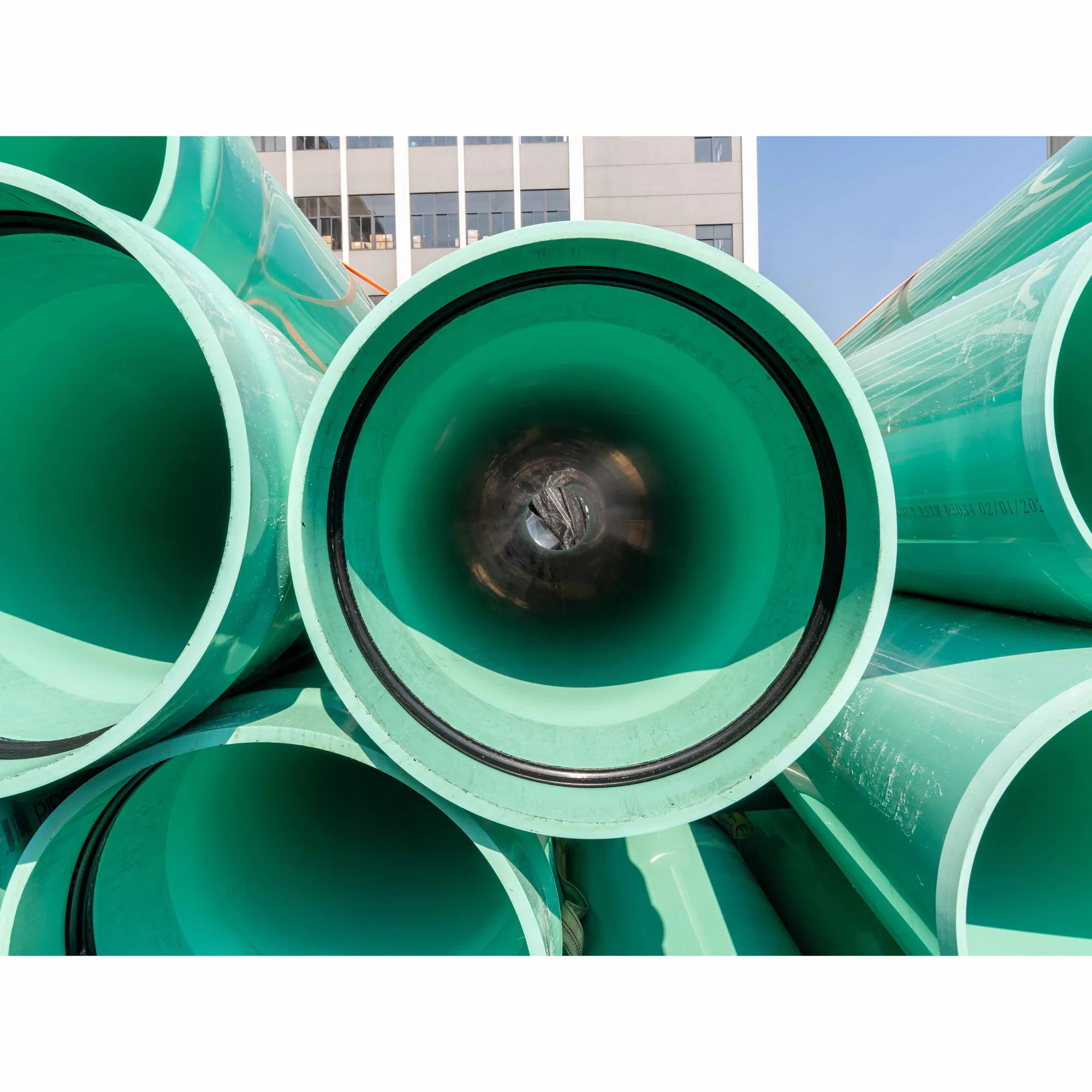 4" (100mm) PVC 12364 Type Psm SDR35 Sewer/Egout PS 46 Psi/320 Kpa ASTM D3034 PVC Sewer Pipe