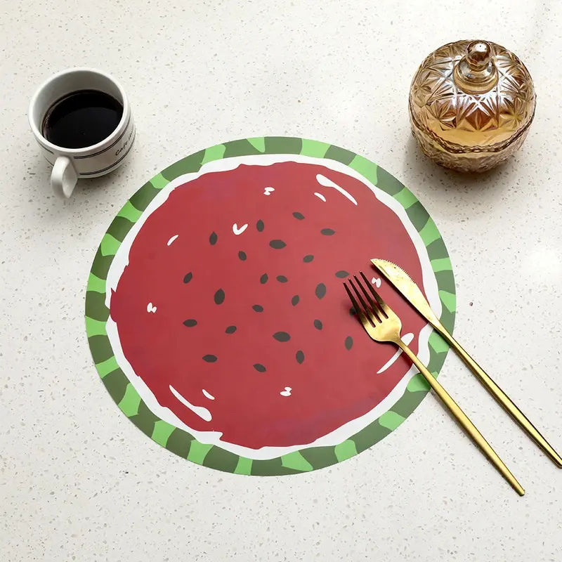 Stylish Durable Plastic Kids PP Printed Placemat for Modern Dining Table Decor
