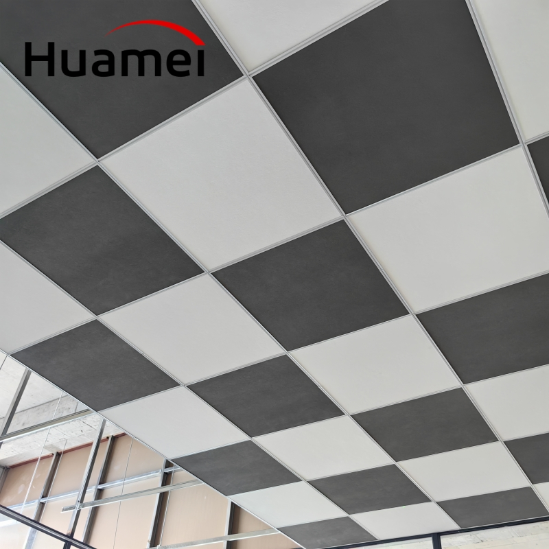 Customized Fiberglass Acoustic Ceiling Square Edge Nrc 0.9