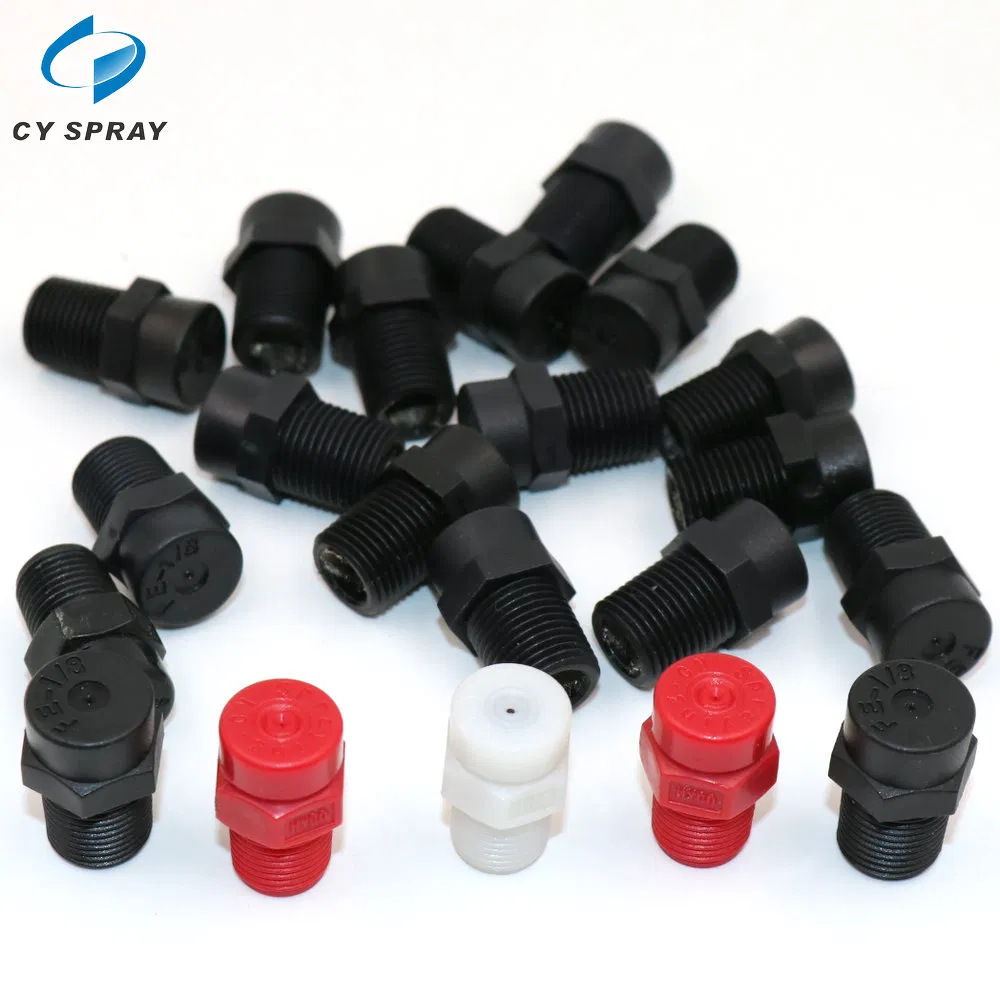 Fe 1/8" PP Plastic Fogging Misting Spray Head Cooling Nozzle