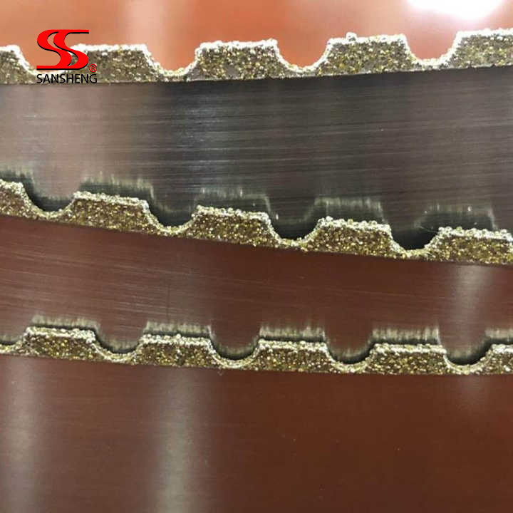 Marble Blocks Cutting Diamond Bandsaw Blade Machine Blade Carbon Steel High Specific Gravity Foam Glass 0.315in (8mm) 4023*27*0.9mm