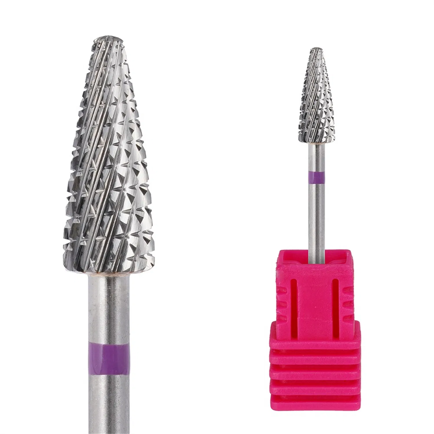 Upgraded Flame/Cone Bits Uncoated Professional Bits High Quality Customized Nail Burr Tungsten Carbide Nail Drill Bit