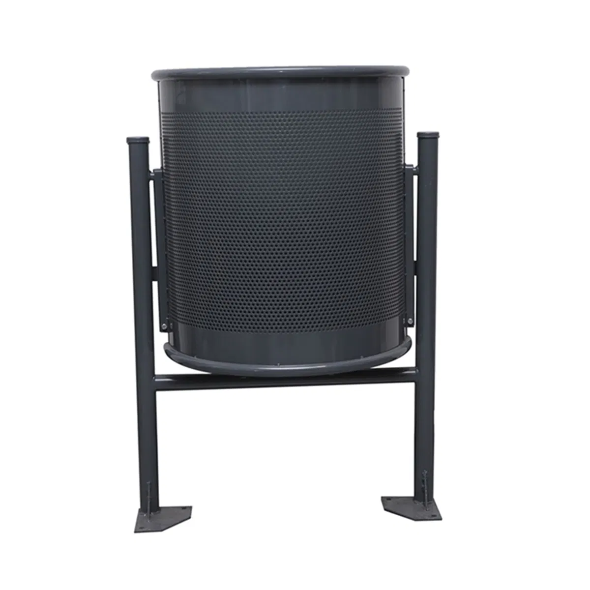 Уличная металлическая урна DEKO, стальная, круглая