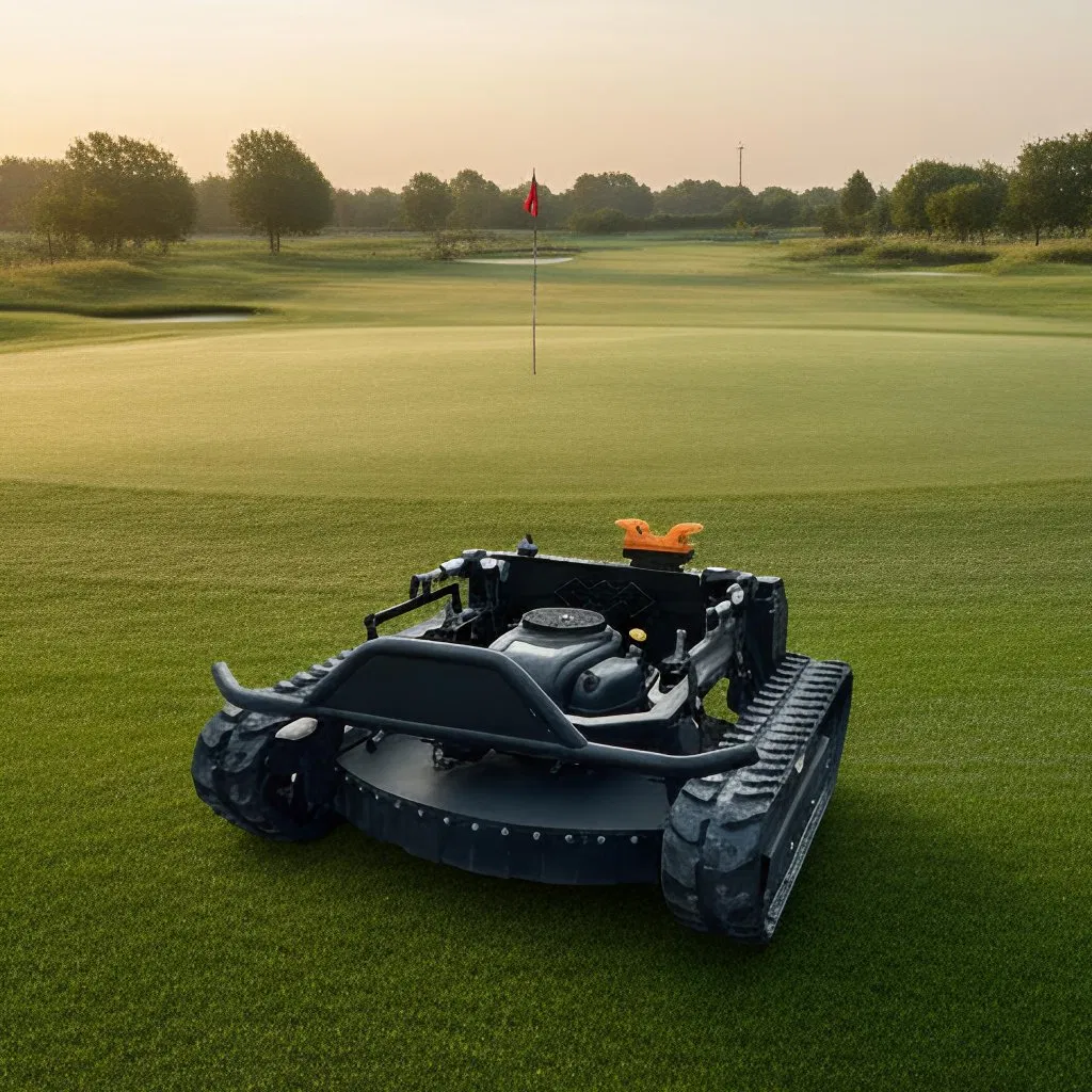 Робот-газонокосилка на гусеницах, 900 мм, электрическая