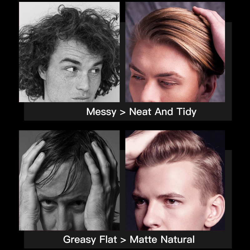 Natural Fluffy Shape Hair Style Lasting Non-Greasy Men's Hair Wax Cream