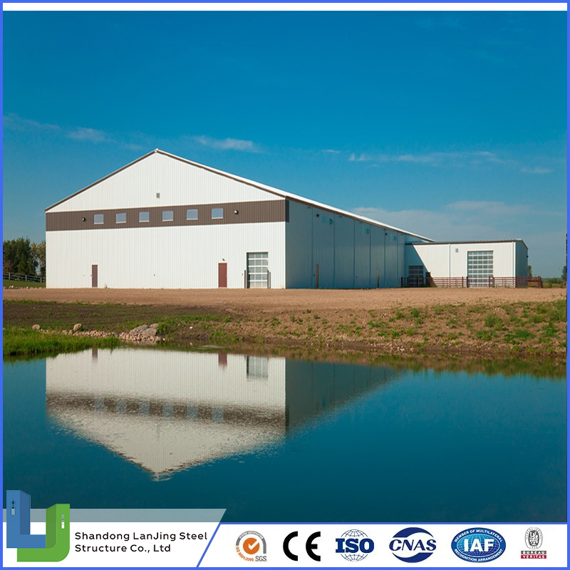 Prefabricated Metal Building Prefab Frame Shed Storage Steel Structure Warehouse Workshop with Hsteel Structural Car Showroom Building