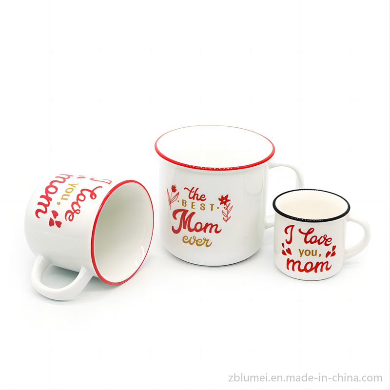 Assorted Promotional Ceramic Porcelain Custom Coffee/Tea/Beer Logo Mug Cup with Handles