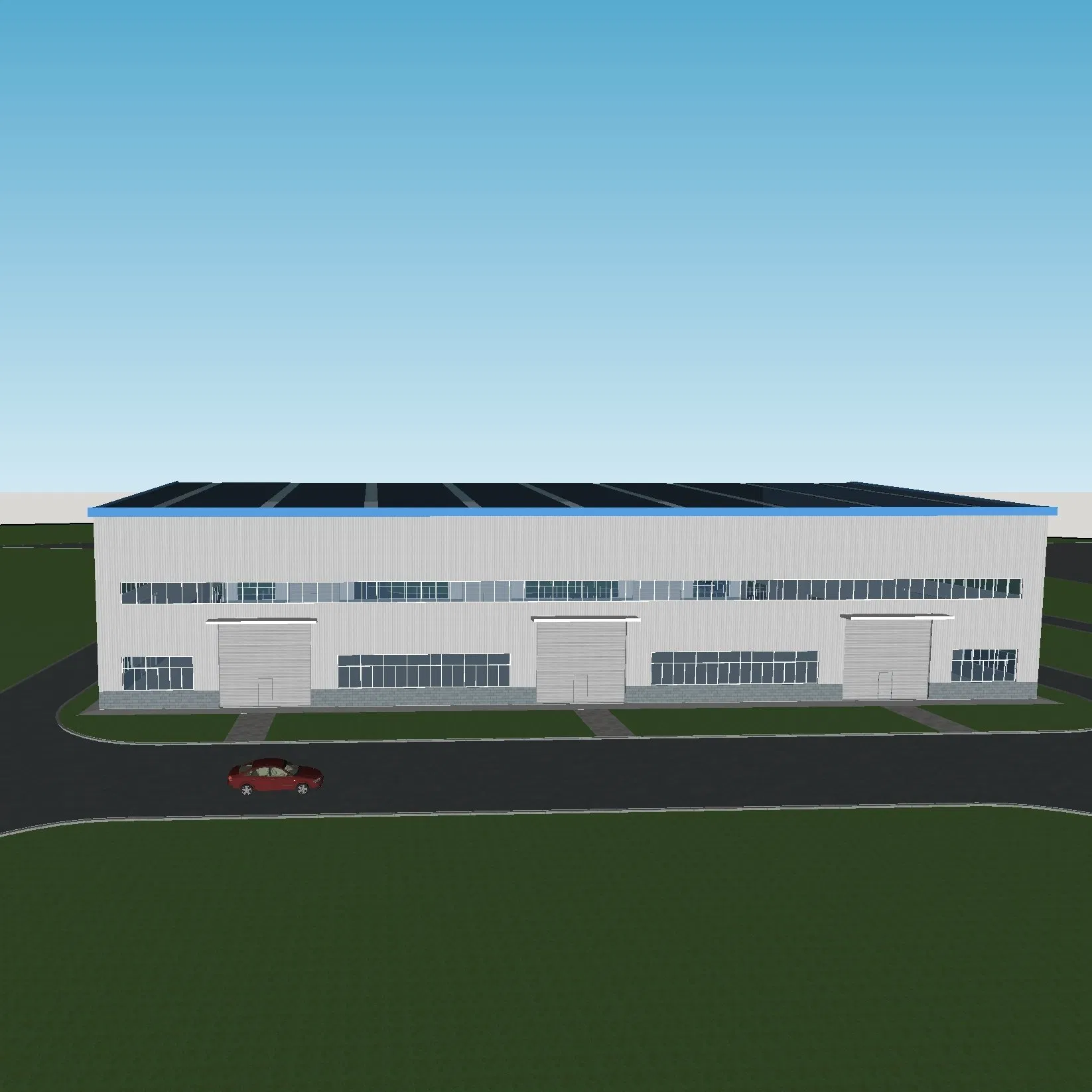 Built with High-Quality Steel Structure Materials, This Steel Structure Building