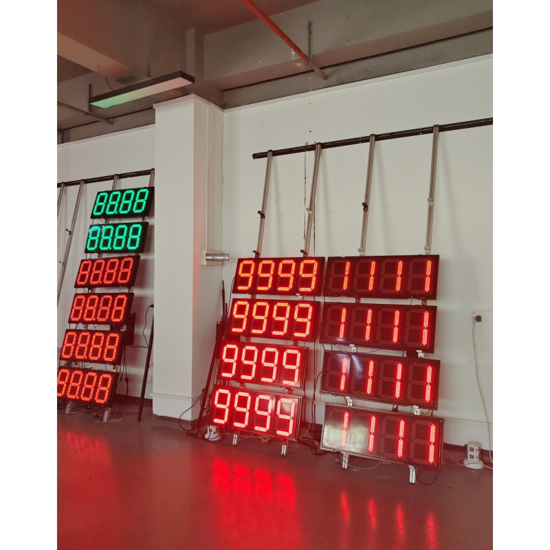 Gas Station Digital 7 Segment Big LED Price Sign LED Display 8.889/10 Customized LED Gas Price Display
