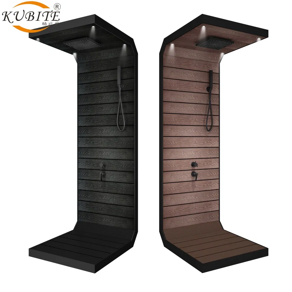 Customizable Simple Outdoor Freestanding Shower Panel with Shower Head