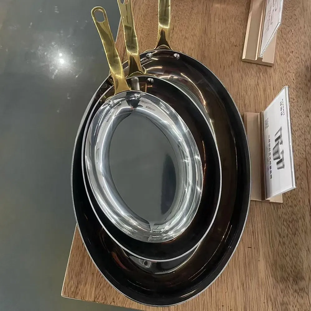 3-Ply Full Clad Copper Stainless Steel Sauce Pan OEM Manufacturer with LFGB