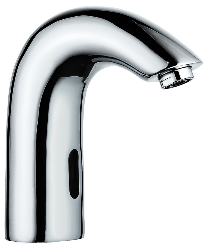 Deck Mounted Temperature Adjustable Lavatory Touchless Automatic Infrared Sensor Faucet