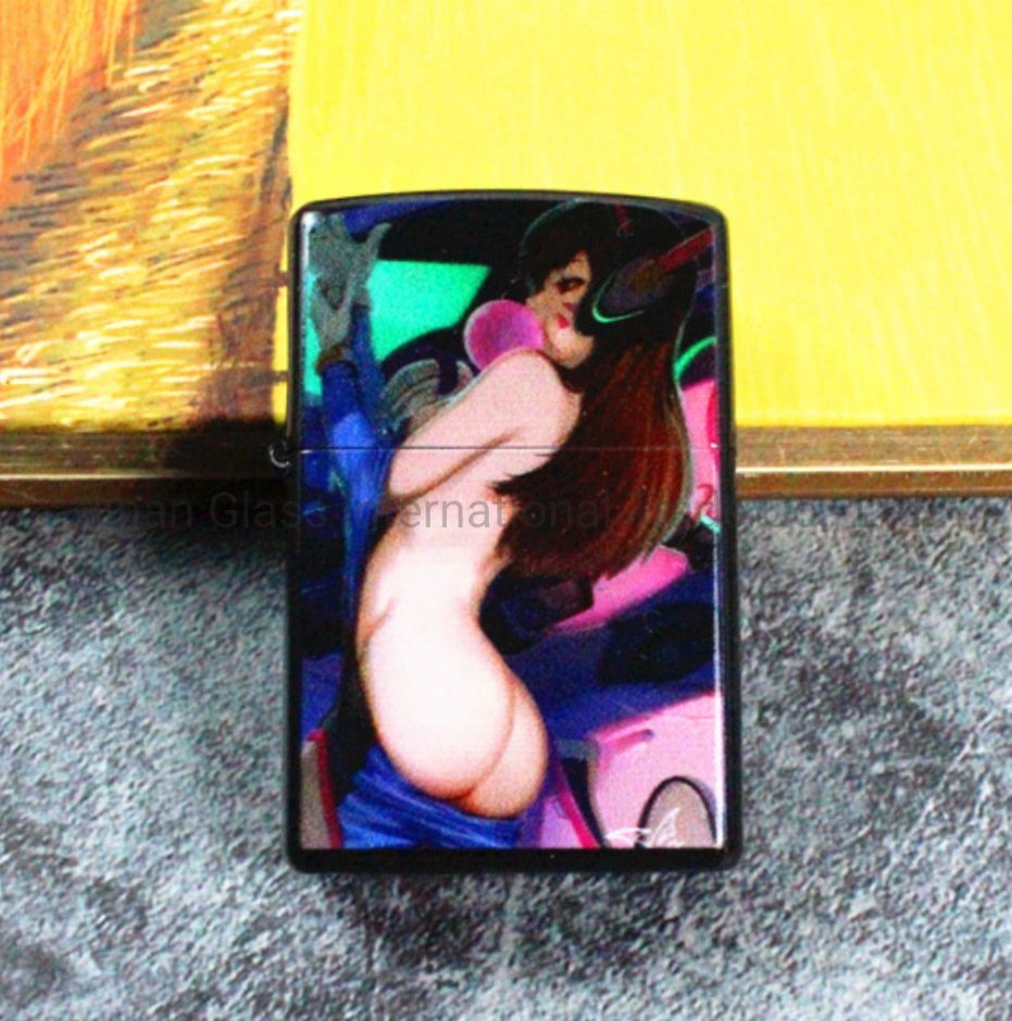 Creative Popular Logo Metal Cigarette Lighter Windproof Gift Custom Logo