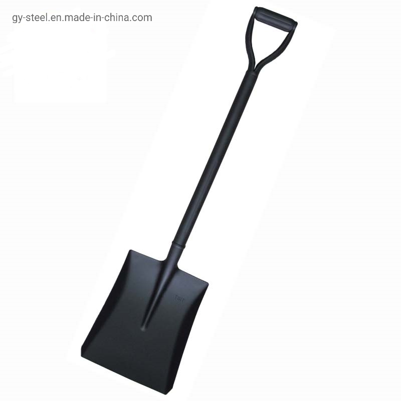 Metal Shovel with Handle with Special Steel Plates for Digging