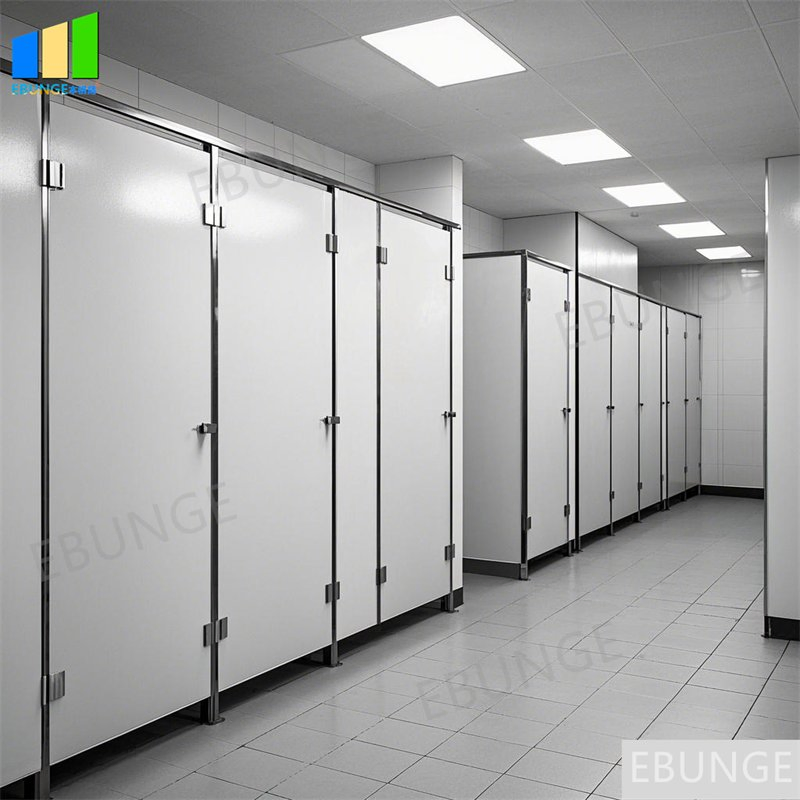 HPL Decorative Bathroom Door Partitions System Compact Board Toilet Cubicle
