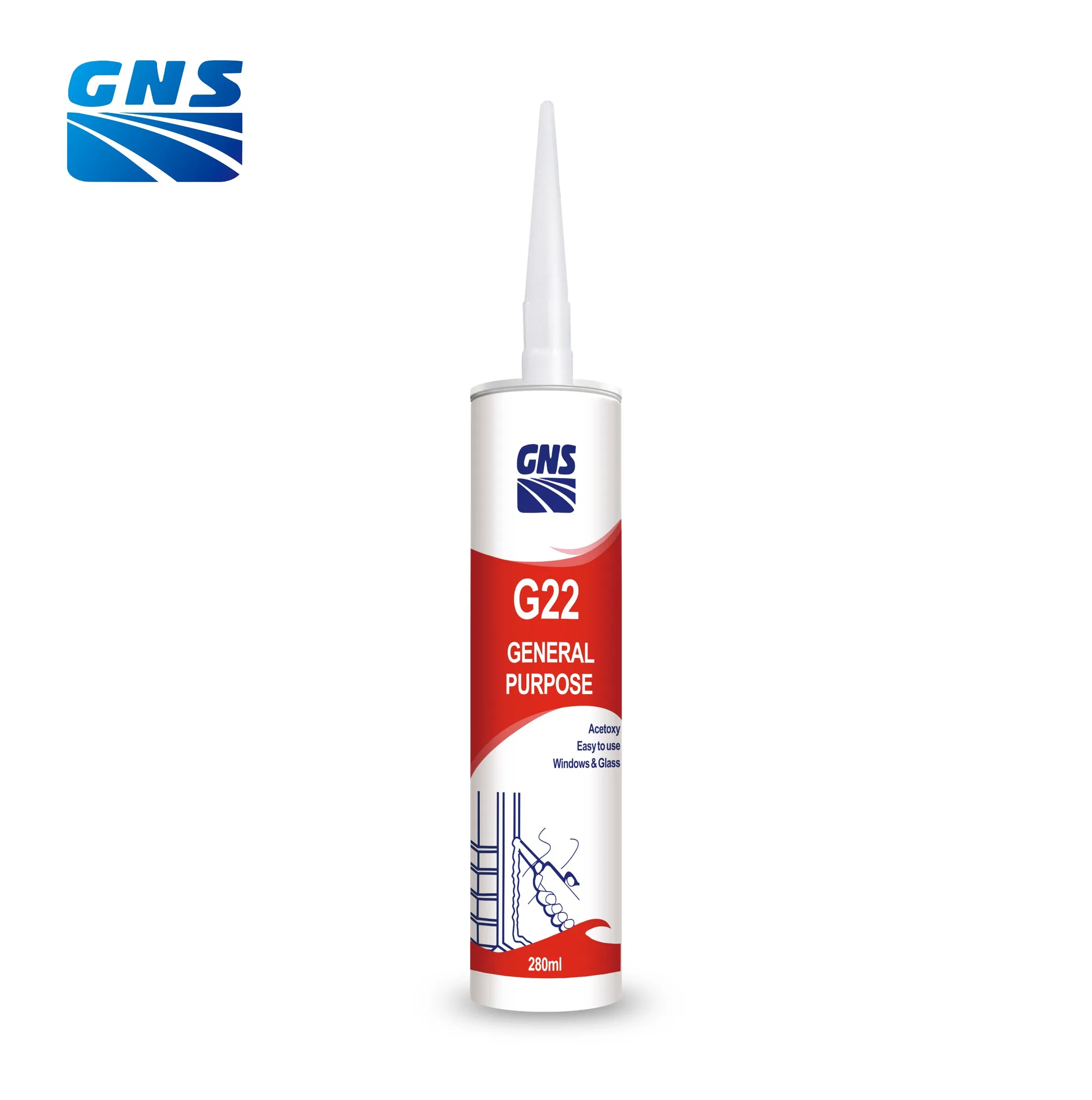 280g Silicone Sealant Adhesive Seal Bond Gp Clear for Construction