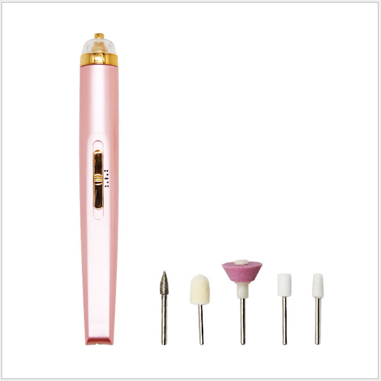 Professional Five-in-One Electric Manicure Nail Drill Machine with Light Design