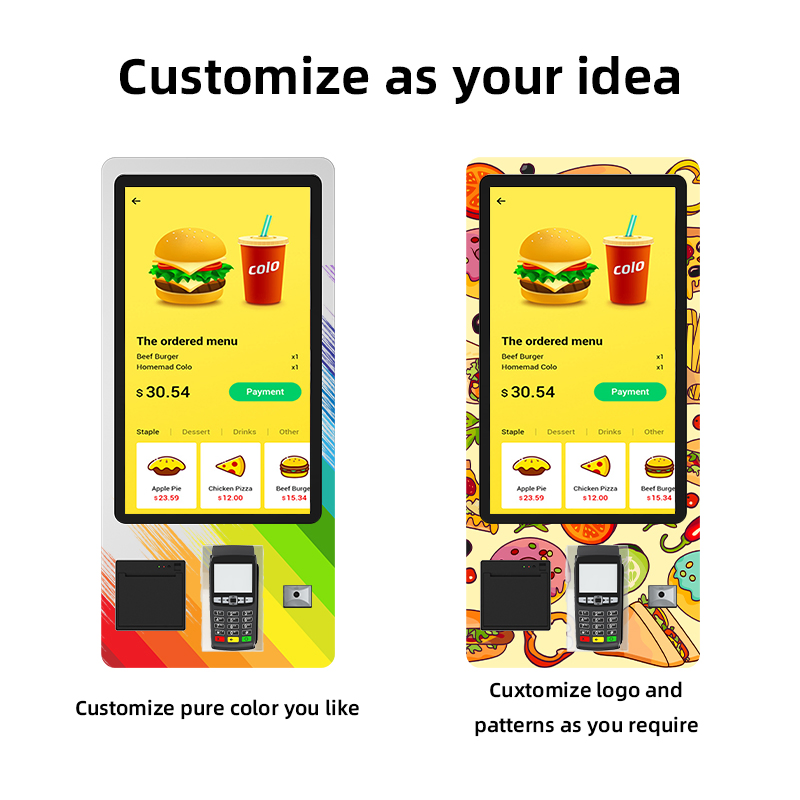 Self-Ordering Kiosk 21.5 23.6 27 32 Inch Mcdonald Self Ordering Kiosk Self Service Free Standing