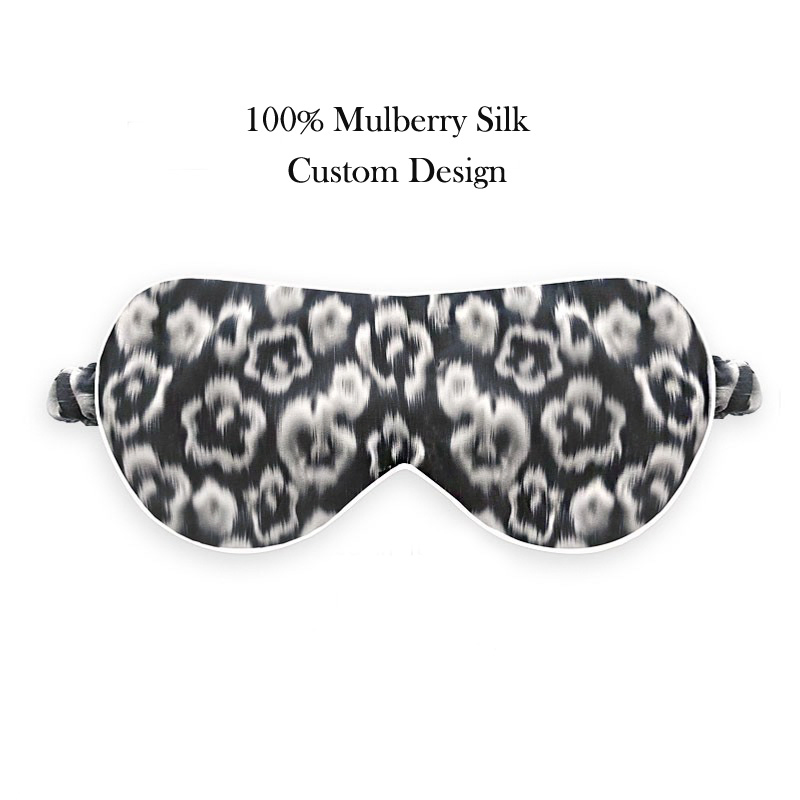 China Factory Double-Sided Pure Silk Lady Hot Sale Silk Sleep Mask of Custom Logo