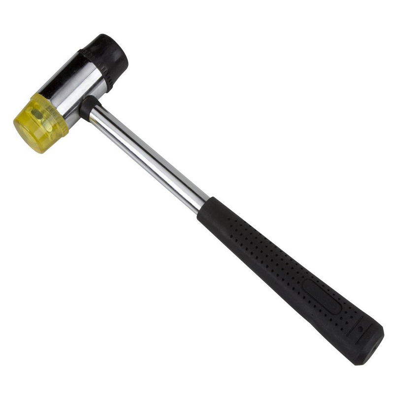 Wood Handle Rubber Mallet by Hans. W, Soft-Face Hammer with Bounce Resistant Head Striking Tools