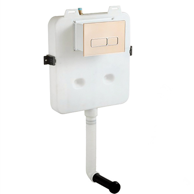 Customize Toilet Tank Color Button Plastic Concealed Cistern Without Iron Frame