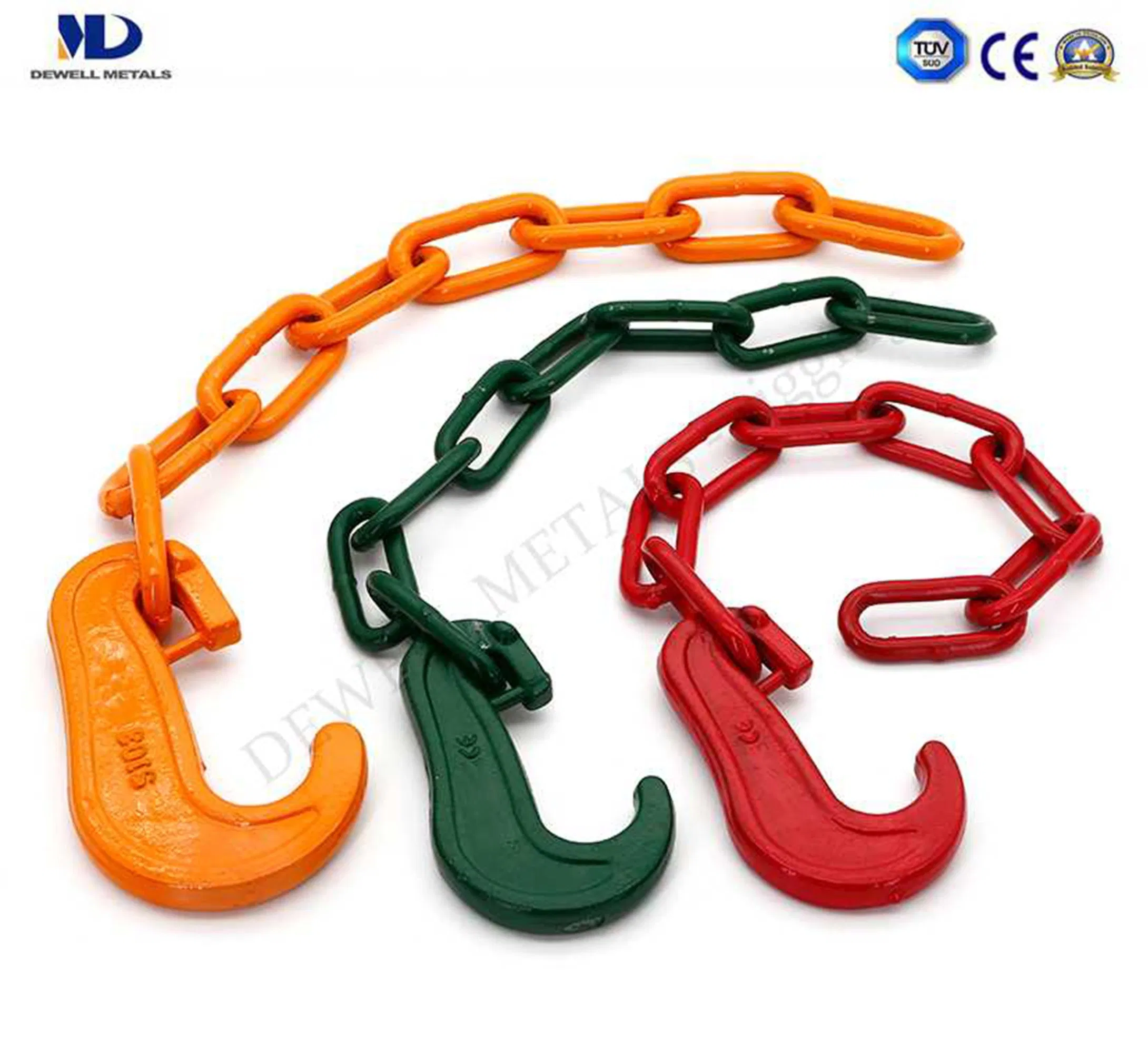 High Tensile Color Painted Alloy Steel Lashing Chain with C Hook