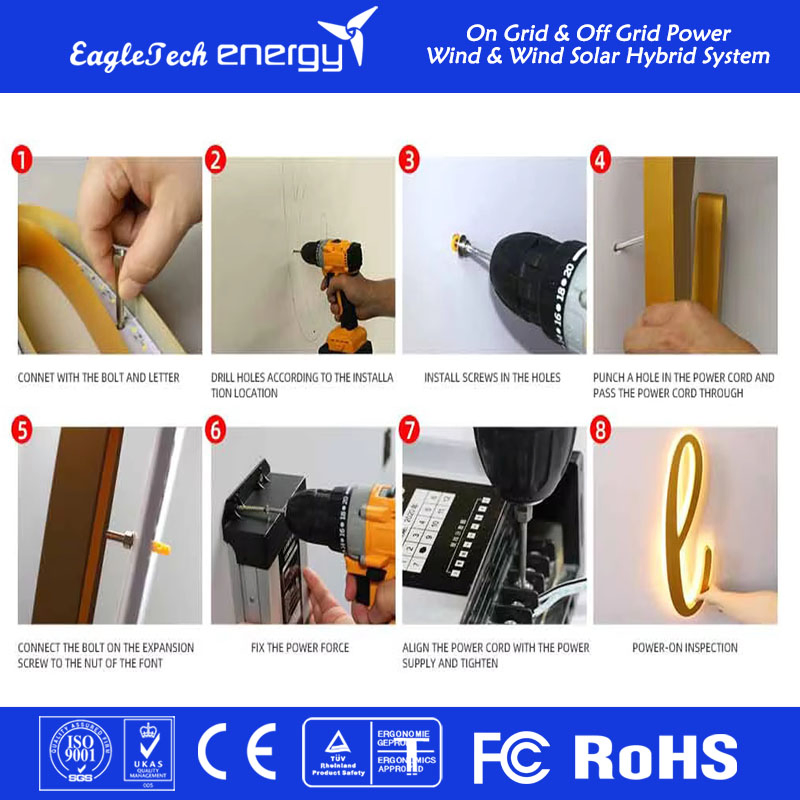 Outdoor Advertising LED Signs Frontlit Illuminated LED Letters Custom Sign