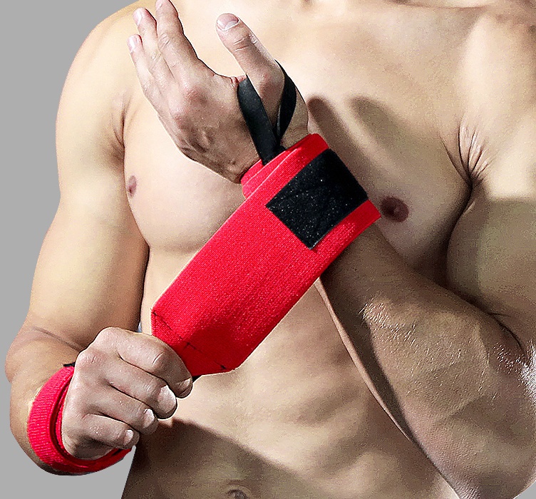Напульсники для тяжелой атлетики с фиксацией запястья