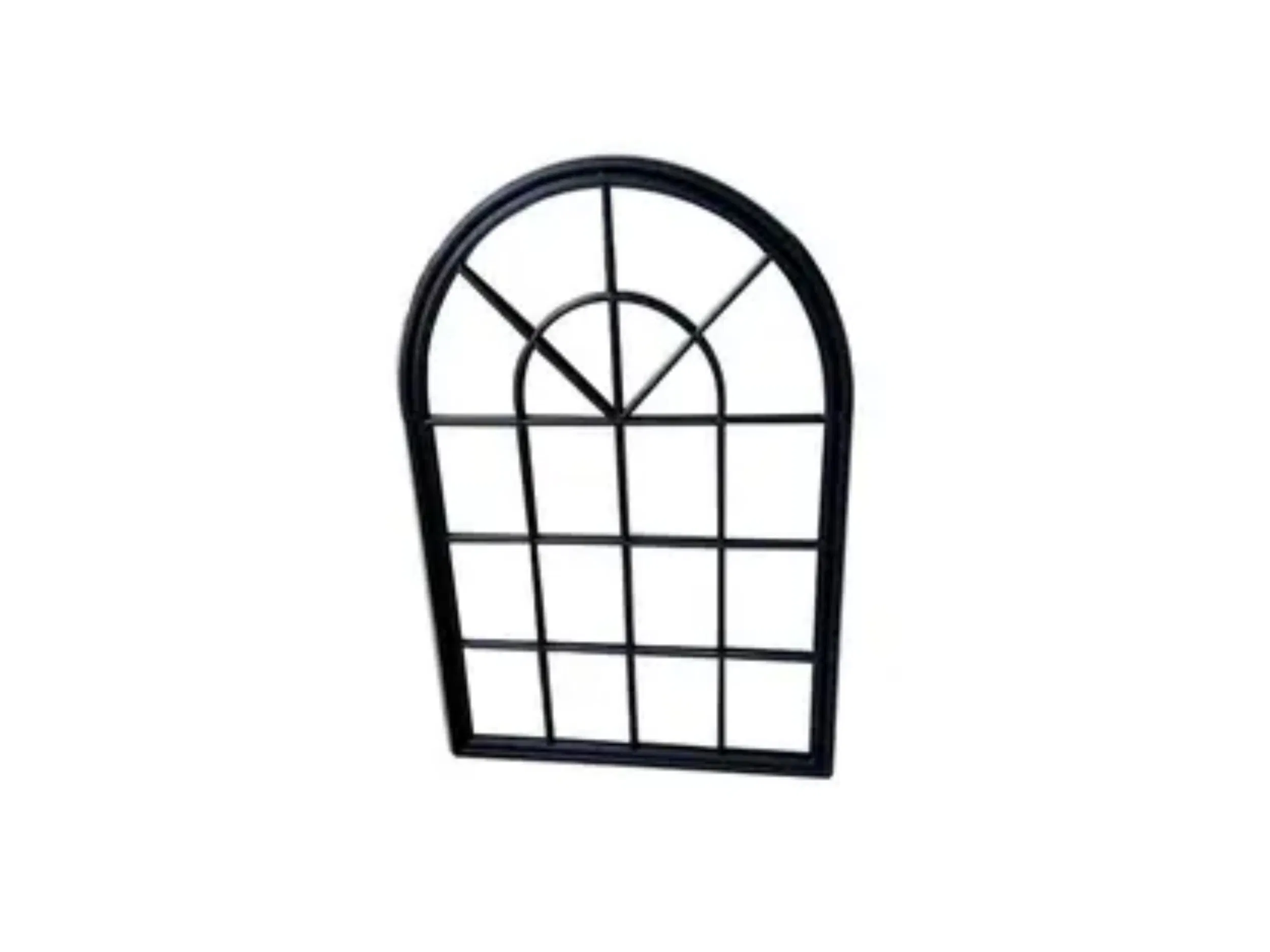 French Grill Powder Coated Black Steel Fixed Casement Windows for Sale