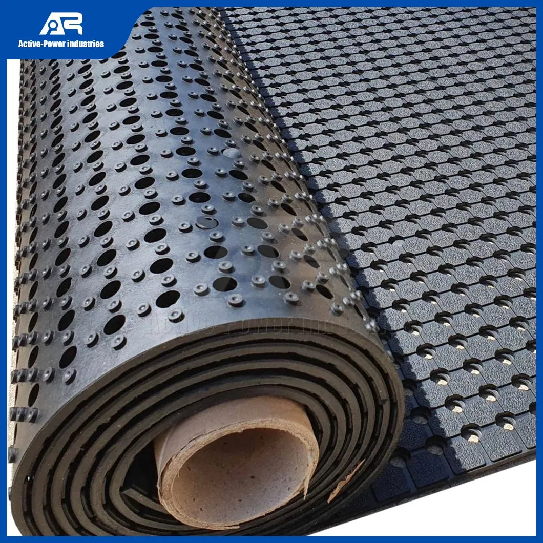 Active-Power Industries Rubber Flooring Suppliers China Waterproof Anti-Slip Heavy-Duty Truck Bed Rubber Mat