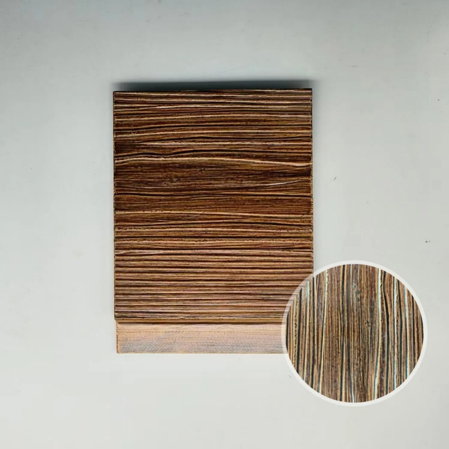 Water Impervious Wood Grain Cement Sheet Non Asbestos Material Meeting 24 Hour Moisture Test Standards Without Water Drops