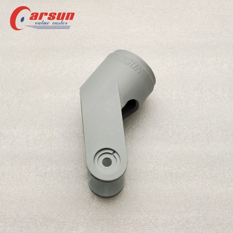 Medical Caster Support Frame All Plastic Caster Support Fork Swivel Wheel Mounting