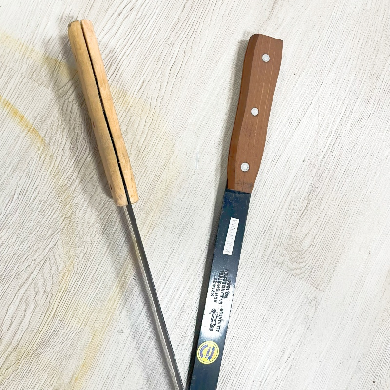 Farming Garden Tools M214 Grass Slasher with Wood Handle