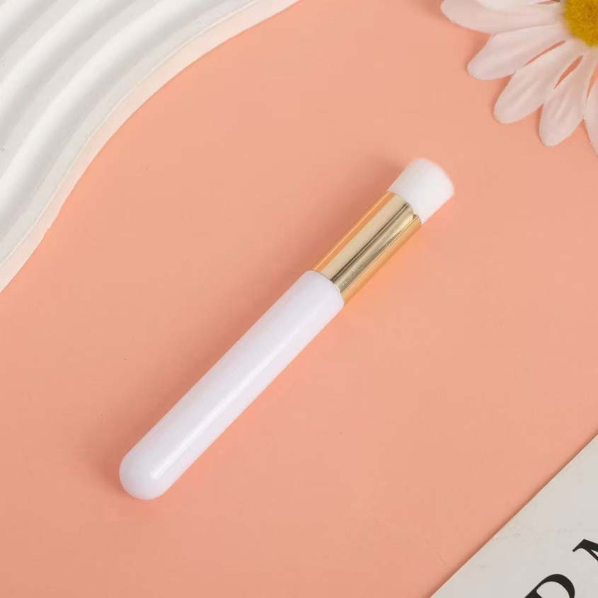 Private Label Colorful Lash Shampoo Brush Fancy Soft Customizable Fluffy Curved Eyelash Extension Bath Wash Shampoo Lash Brush