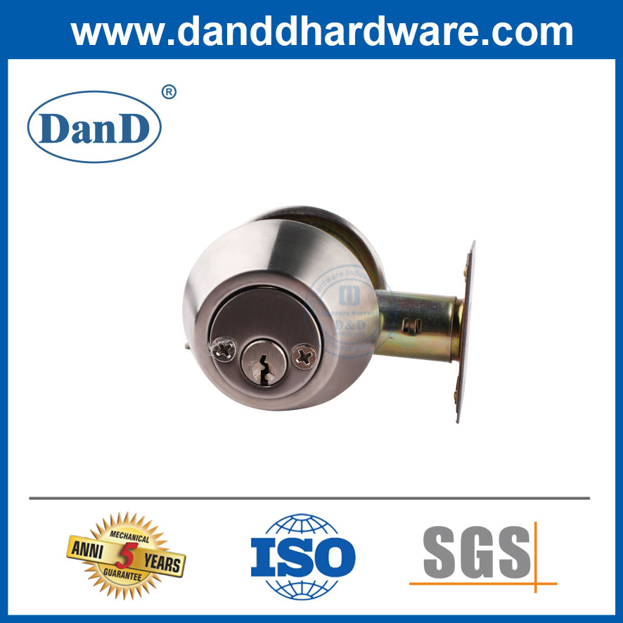 Double Cylinder Keys SS304 Entrance Door Handle Deadbolt Lockset