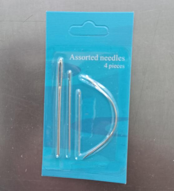 Self-Threading Sewing Needle Kit, Fine Carbon Steel Hand Sewing Needle Gold Tail Stitching Needles Multi-Purpose Embroidery Sewing Needles