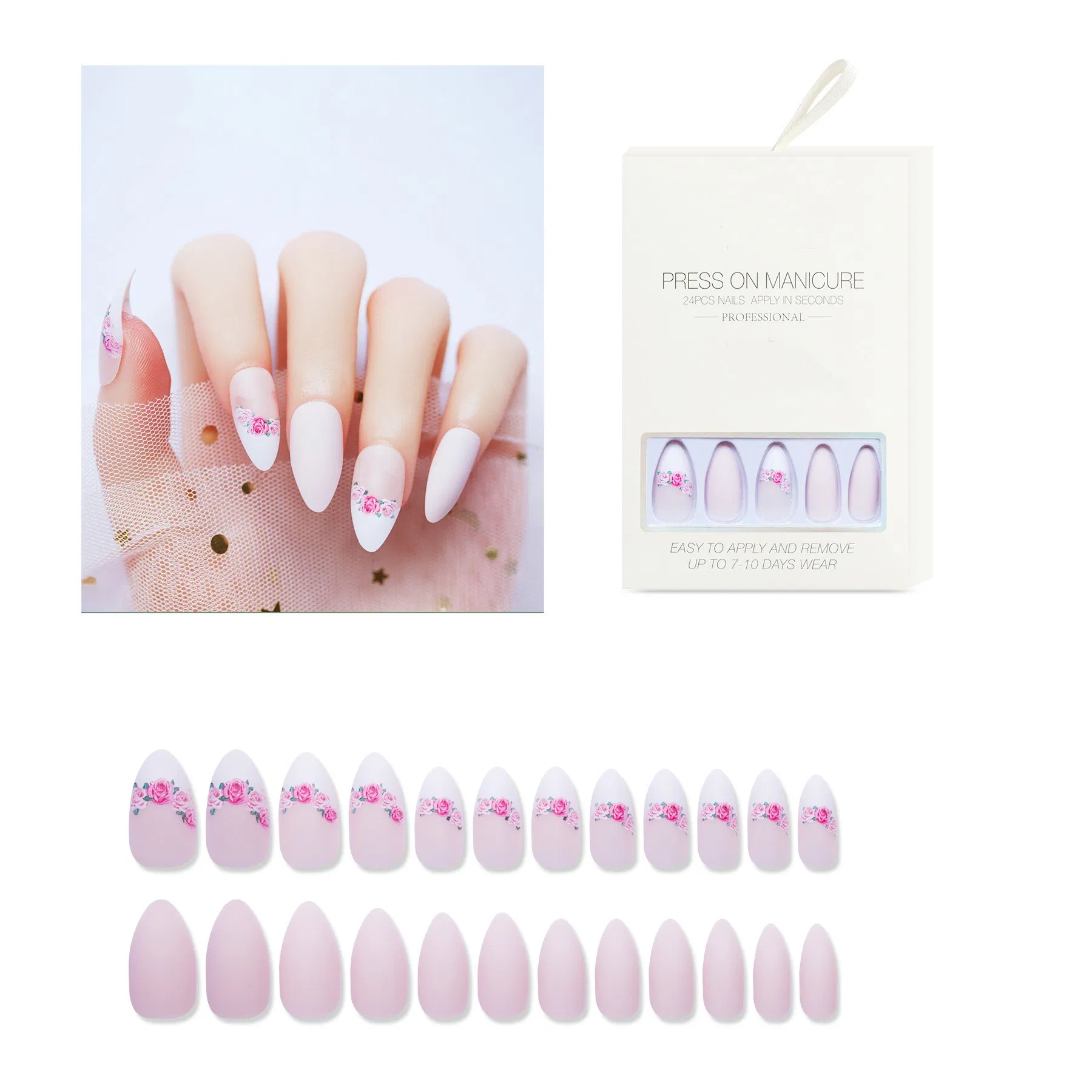 Wholesale Cured Gel Nail Strips, Real Nail Art Stickers, Long Lasting & Waterproof for Women